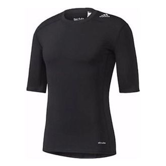 adidas Tech Fit Base T-Shirt Asia Sizing Black AJ4966