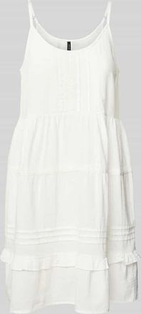 Vero Moda Minikleid mit verstellbaren Spaghettitr&auml;gern Modell PRETTY in Weiss, Gr&ouml;&szlig;e XS