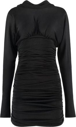 Saint Laurent Black Viscose Casual Womens Dress
