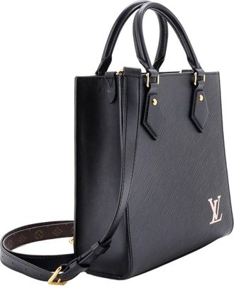 Louis Vuitton Black Epi Leather Sac Plat NM BB (Authentic Pre-Loved)