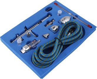 OEM Kit De Aer&oacute;grafo, Boquillas De 0,2 Mm, 0,3 Mm Y 0,5 Mm, Dep&oacute;sitos De Pintura De 2 Cc, 5 Cc Y 13 Cc, Para Automoci&oacute;n, Reposter&iacute;a Y Modelismo
