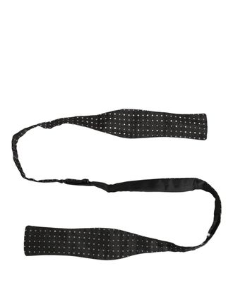 Dolce & Gabbana Silk Polka Dot Bow Tie - Black
