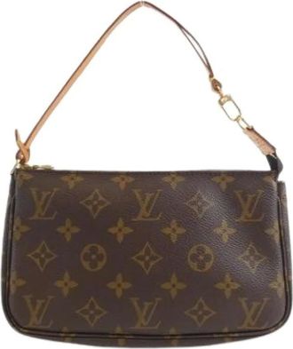 Louis Vuitton Pre-owned Shoulder Bags, female, Brown, Size: ONE SIZE Pre-owned Pouch