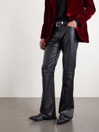 Enfants Riches Deprimes Split Ends Embroidered Leather Ankle Boots