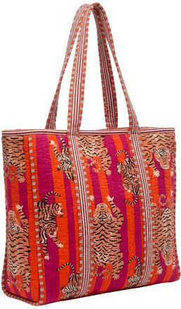 Generic Quilted Cotton Tote Bag for Women | Handmade Printed Shopping & Travel Bag with Long Shoulder Handles | Lightweight Reusable Cloth Tote for Daily Use,