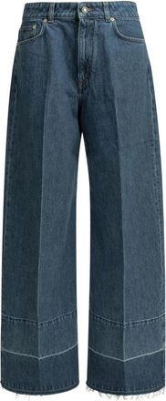 Givenchy High-Waisted Wide-Leg Denim Jeans - Dames - Loose Fit Jeans - Blauw - W27 - Denim - Jeans
