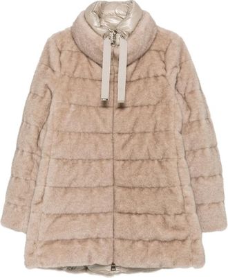 Herno Quilted Faux-fur Coat