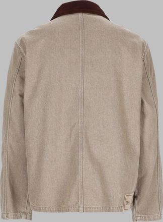 Dr&ocirc;le de Monsieur Organic Cotton Zip-Up Jacket - Beige