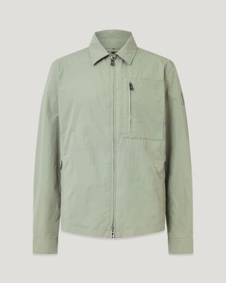 Belstaff Sobrecamisa Grid Para Hombre Alpha Nylon Verde Liquen 2xl
