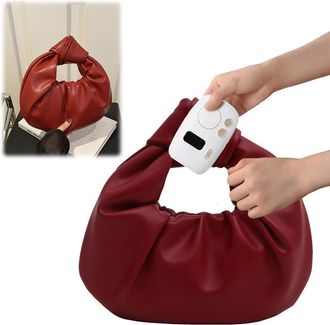 Generic Pufei Underarm Bag PU Leather Casual Shoulder Bags Cloud Bag for Ladies (White)