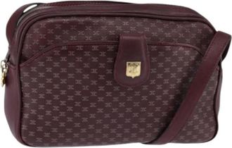 Celine Pre-owned Cross Body Bags, female, Red, Size: ONE SIZE Pre-owned Vintage Canvas Crossbody Bag