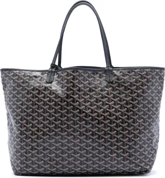 Goyard Pre-owned Womens Goyardine Saint Louis Gm - Black Textile - One Size