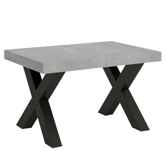 Itamoby Mesa extensible 90x130/234 cm efecto madera gris cemento, hierro