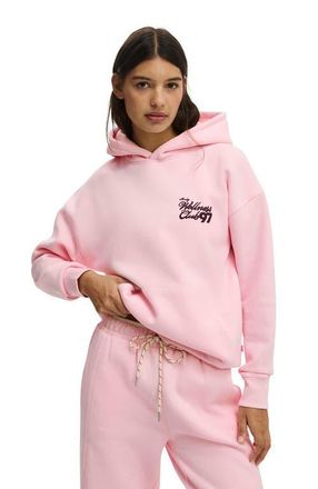 Cotton On Womens Active Plush Premium Graphic Hoodie in Cherry Dream Love Bw Club at Nordstrom, Size Xx-Small