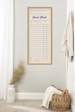 Kate & Laurel Framed Guest Check Pinboard
