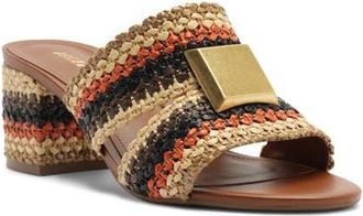 Arezzo Jackie Slide Sandal in Multi Bronze at Nordstrom, Size 7.5