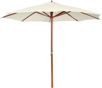 vidaXL Vidaxl - Sombrilla Blanca Arena 300x258 Cm