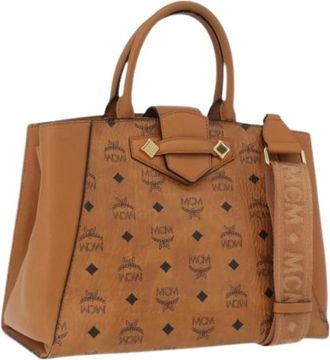 MCM Pre-owned Handbags, female, Brown, Size: ONE SIZE Pre-owned Hand Bag