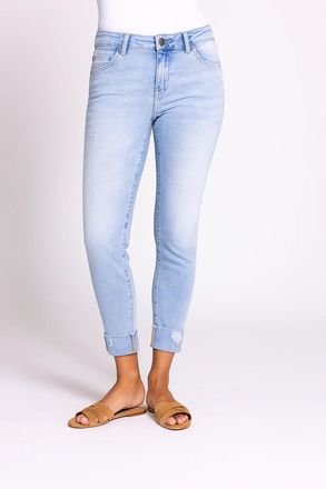 Zhrill Skinny-fit-Jeans ZHRILL ZHNOVA, Damen, Gr. 25, N-Gr, light blau, Denim/Jeans, Obermaterial: 89% Baumwolle, 9% Polyester, 2% Elasthan, unifarben, skinn