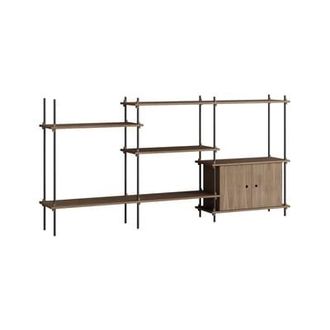 Moebe Shelf Shelving System - Brown - Oak veneer MDF