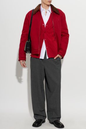 Ami Insulated Jacket With Collar, Mens, Red