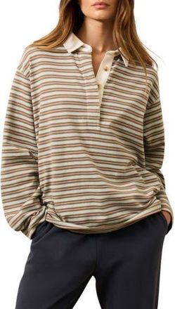 Faherty Hometown Rugby Top in Lakeshore Bay Stripe at Nordstrom Rack, Size Xx-Small