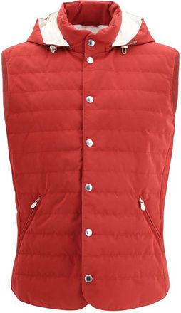 Brunello Cucinelli Multicolor Polyester Sleveless Mens Jacket