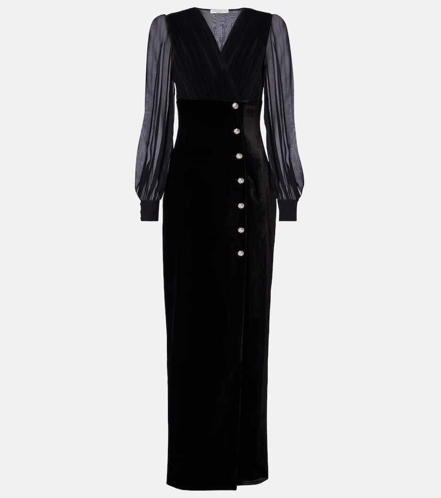 Elisabetta Franchi Red Carpet Lurex Jersey Dress With