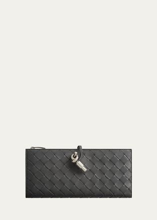Bottega Veneta Andiamo Intrecciato Leather Wallet Organizer