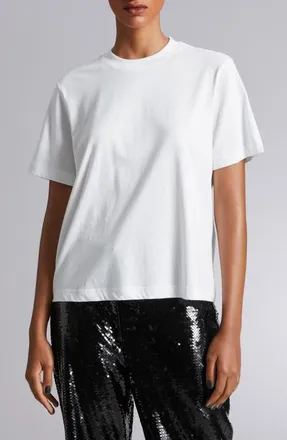 & Other Stories Crewneck T-Shirt in White Light at Nordstrom, Size X-Small