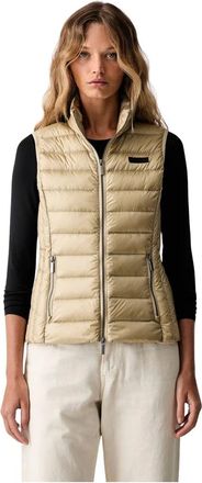 A|X Armani Exchange Gilet Trapuntato in Piuma - - Jackets - Donna - Beige - S