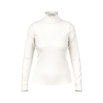 Marc Cain Fitted Roll-neck Shirt - Dames - Tops - Wit - Maat: M Katoen