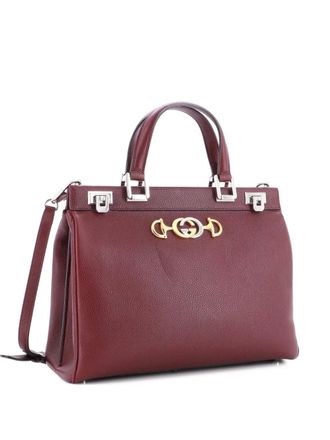 Gucci Zumi Top Handle Bag Leather Medium satchel - Red