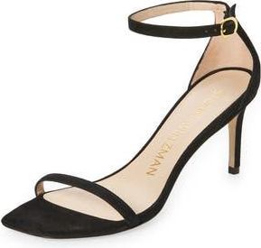 Stuart Weitzman Nudistcurve 75 Ankle Strap Sandal in Black at Nordstrom Rack, Size 8.5