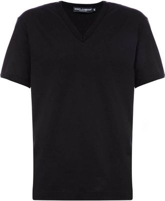 Dolce & Gabbana Casual Katoenen T-Shirt - Heren - T-shirts - Zwart - S - Katoen - Tops