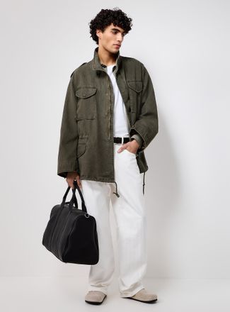 Le 31 Mens Muted colour utility jacket