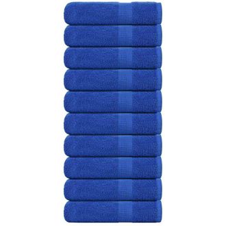 vidaXL Asciugamani 10 pz Blu 50x100 cm 360 g/m&sup2; 100% Cotone - Vidaxl
