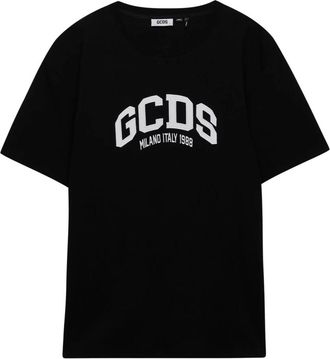 GCDS Loungewear T-shirt - Dames - T-shirts - Zwart - L - Katoen - Tops
