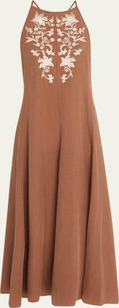 Kobi Halperin Regina Embroidered Maxi Dress