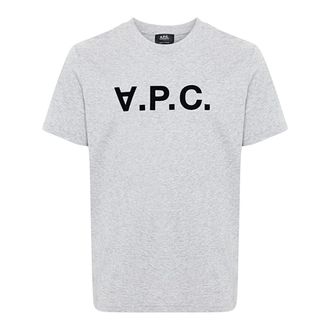A.P.C. A.p.c., Heren, Tops, Grijs, Maat: M