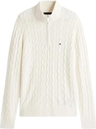 Tommy Hilfiger Truien - Heren - Coltruien - Beige - S - Truien & Vesten