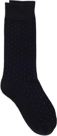 Nordstrom Cushion Foot Socks in Black- Blue Dot at Nordstrom