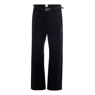 Roa Wide Trousers, male, Black, Size: L Buckle-Detail Trousers