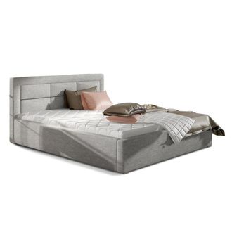 Petits Meubles Cama canap&eacute; 200x200 con somier Madera de pino Gris