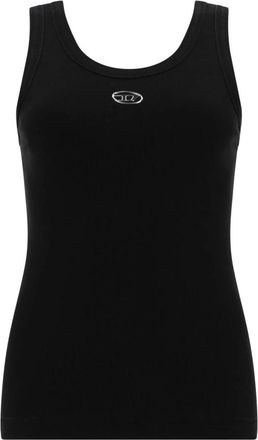 Diesel Sleeveless Tops, female, Black, Size: XS T-Anki-Od Sleeveless Top