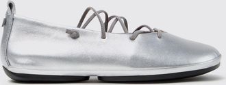 Camper Ballerine Mary Jane Right Nina in pelle laminata con lacci elasticizzati