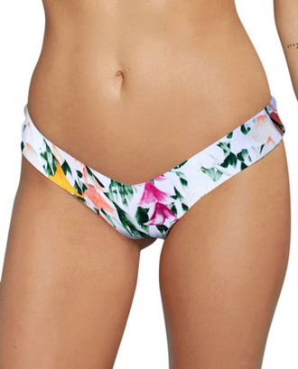 Stone Fox Swim Tucker Thong Bikini Bottom In Sfs Lei Stand