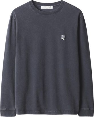 Maison Kitsun&eacute; Fox Head Faded Comfort ls Tee Pm00119kjbit7