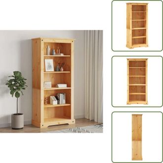 vidaXL The Living Store Libreria 5 Ripiani Pino Messicano Corona Range 80x40x170cm - Libreria messicana