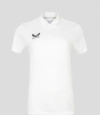 Castore Womens Travel Polo - White - Size: 14